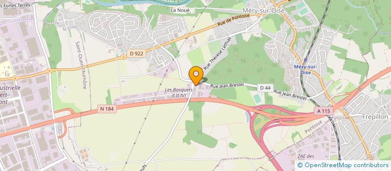 localisation de l'entreprise VERNOL TECHNOLOGIES à MERY-SUR-OISE