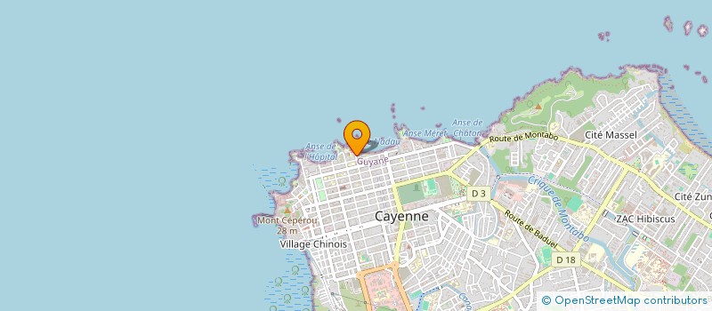 localisation de l'entreprise VERNON  CAYENNE