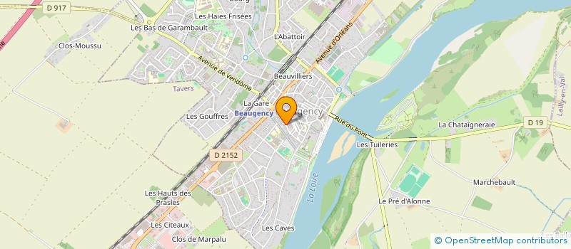 localisation de l'entreprise VERNON  BEAUGENCY