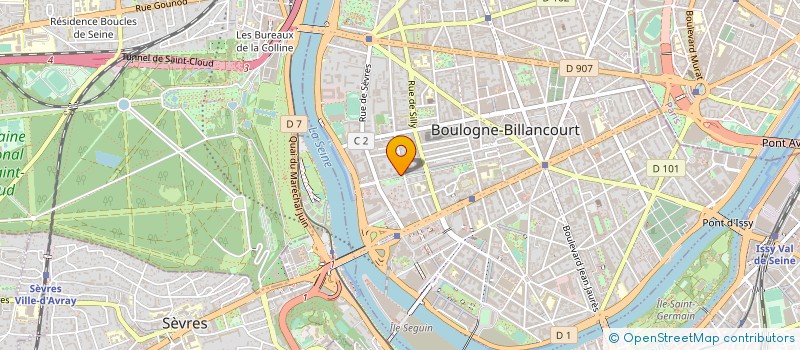 localisation de l'entreprise VERNON S&Z à BOULOGNE-BILLANCOURT