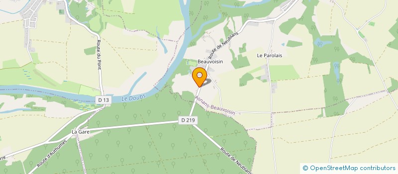 localisation de l'entreprise VERNOTTE  ASNANS-BEAUVOISIN