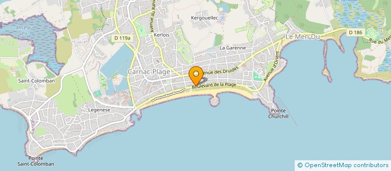 localisation de l'entreprise VERNOU  CARNAC