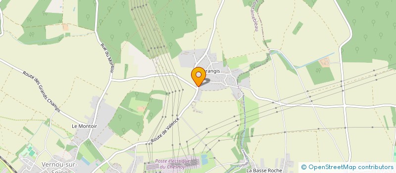 localisation de l'entreprise VERNOU LA SCENE  VERNOU-LA-CELLE-SUR-SEINE