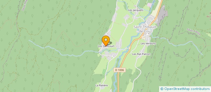 localisation de l'entreprise VERNOUD OLIVIER  SAINT-THIBAUD-DE-COUZ