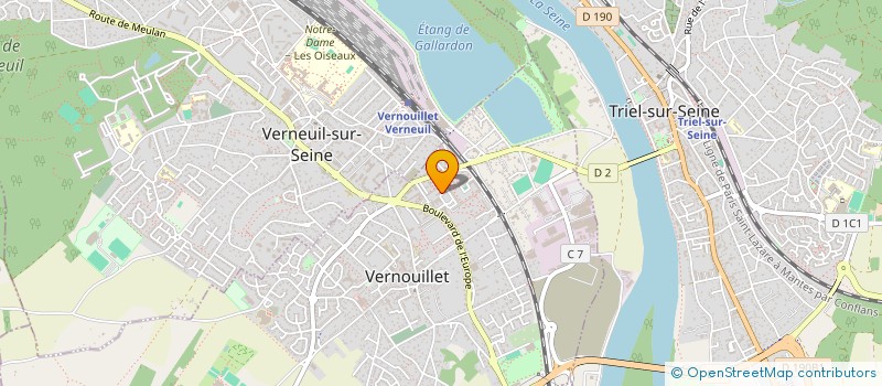 localisation de l'entreprise VERNOUILLET JEUNESSE ASSOCIAT à VERNOUILLET