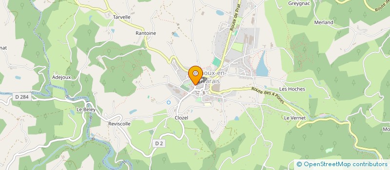 localisation de l'entreprise VERNOUX LOISIRS  VERNOUX-EN-VIVARAIS