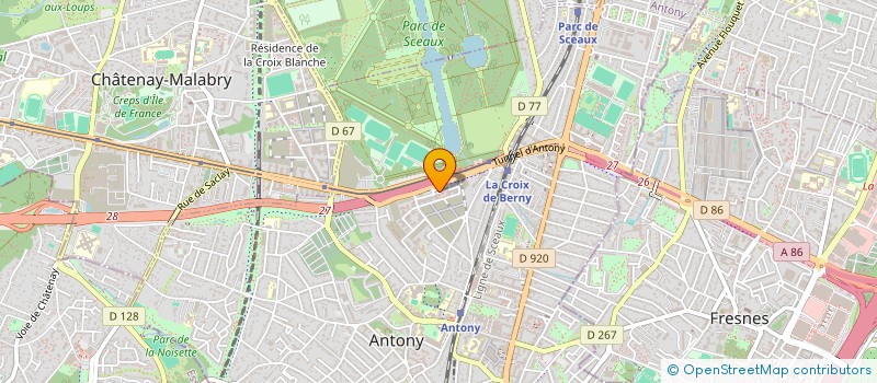 localisation de l'entreprise VERNUM à ANTONY