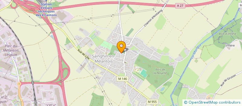 localisation de l'entreprise VERNY CONSEIL  SAINGHIN-EN-MELANTOIS