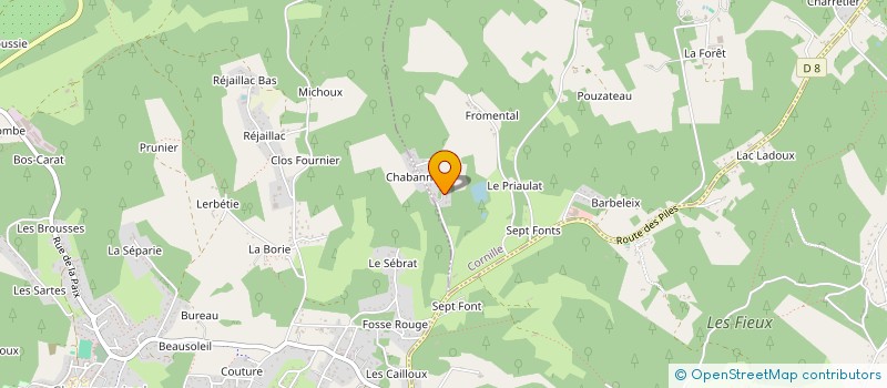 localisation de l'entreprise VERO-DIDOU à TRELISSAC