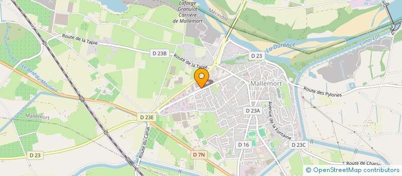 localisation de l'entreprise VERO PROVENCE CARBURANTS  MALLEMORT