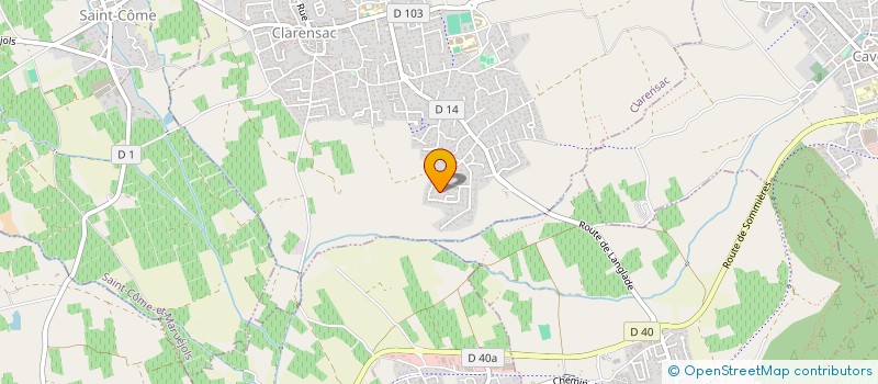 localisation de l'entreprise VERO SUD  CLARENSAC