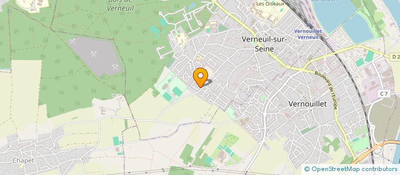 localisation de l'entreprise VEROLAC  VERNEUIL-SUR-SEINE