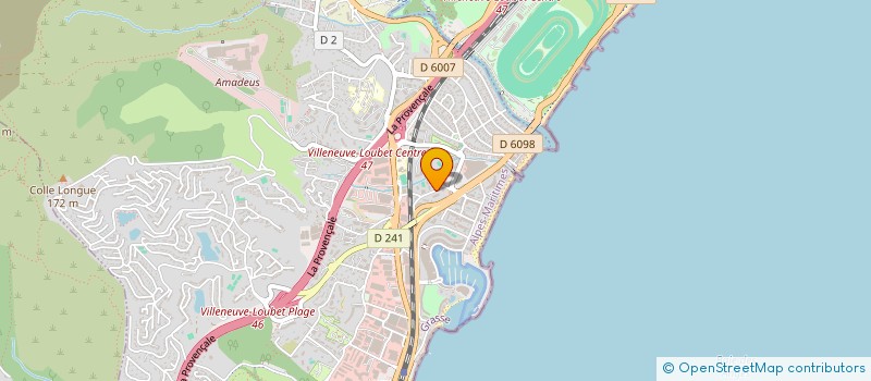 localisation de l'entreprise VEROLOC AZUR à VILLENEUVE-LOUBET