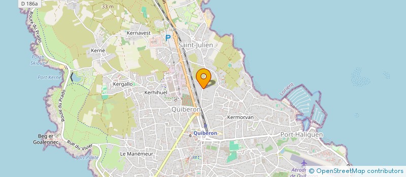 localisation de l'entreprise VEROLUC à QUIBERON