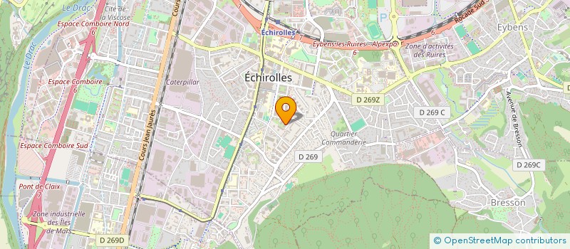 localisation de l'entreprise VEROMAIN  ECHIROLLES