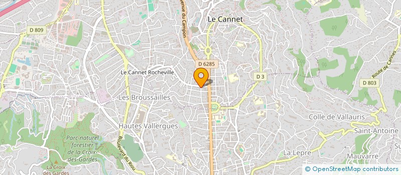 localisation de l'entreprise VEROMANU à LE CANNET