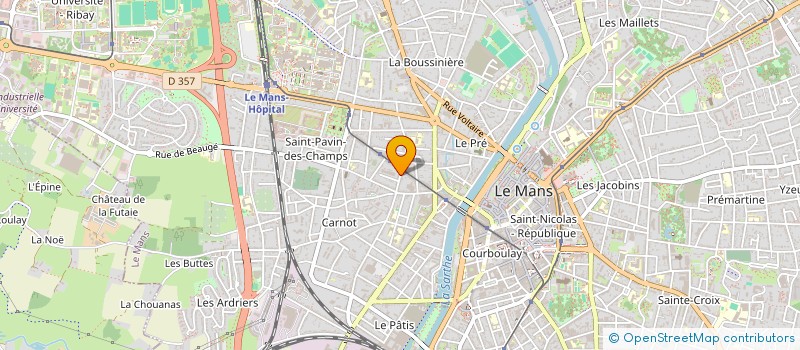 localisation de l'entreprise VERON  LE MANS