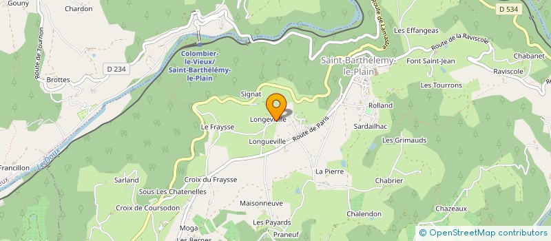 localisation de l'entreprise VERON RECEPTION  SAINT-BARTHELEMY-LE-PLAIN