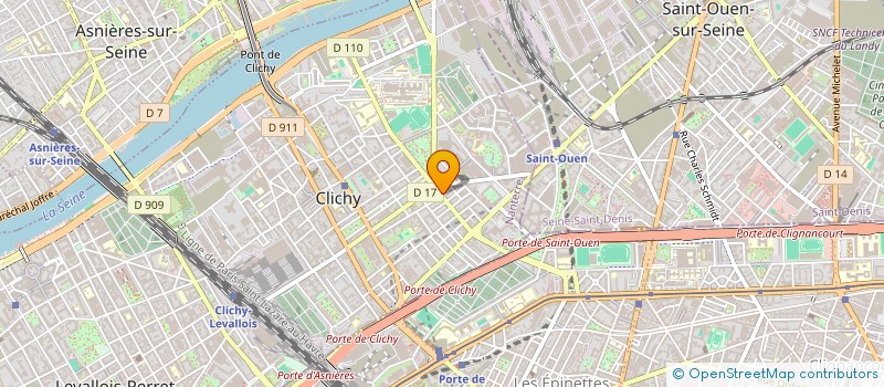 localisation de l'entreprise VERONA à CLICHY