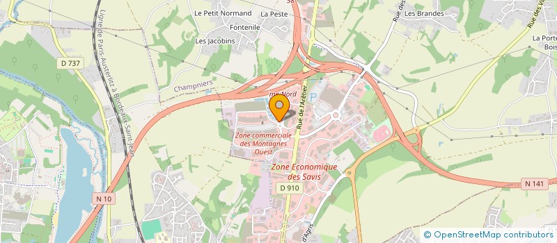 localisation de l'entreprise VERONA à CHAMPNIERS
