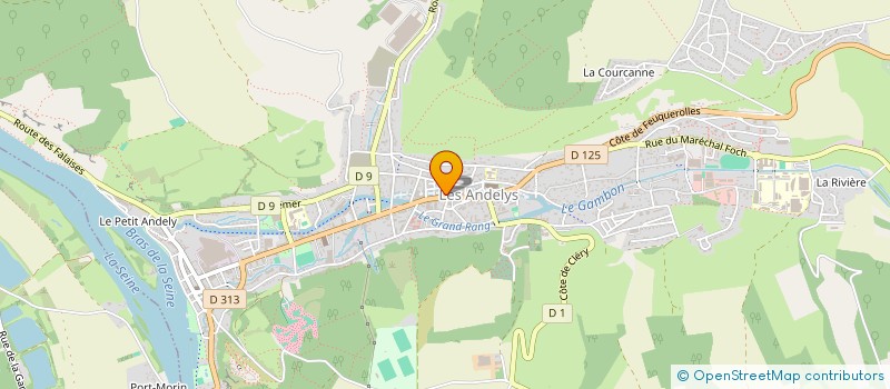 localisation de l'entreprise VERONE à LES ANDELYS
