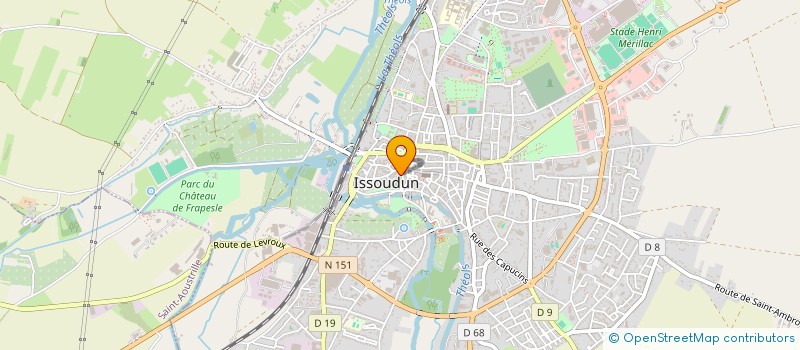 localisation de l'entreprise VERONIQUE A.P à ISSOUDUN