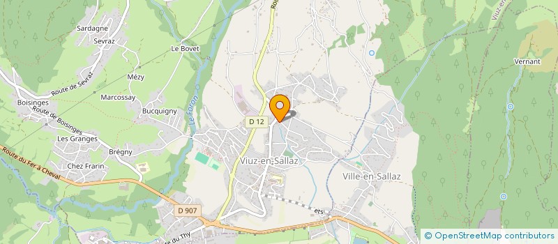 localisation de l'entreprise VERONIQUE BAJOLAZ HYPNOSE  VIUZ-EN-SALLAZ