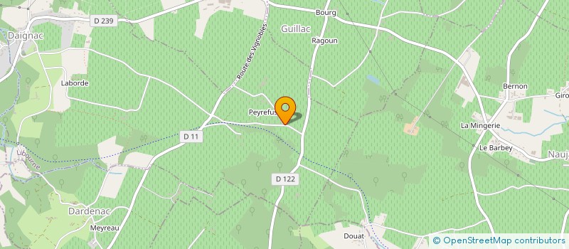 localisation de l'entreprise VERONIQUE BARTHE  DAIGNAC