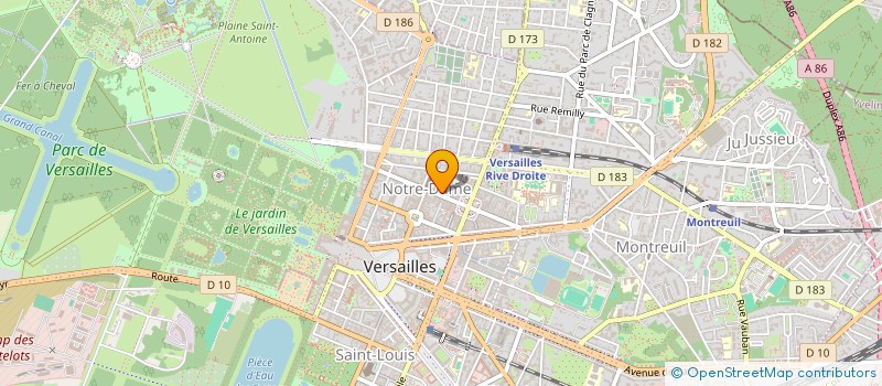 localisation de l'entreprise VERONIQUE BERNIER CONSEILS à VERSAILLES