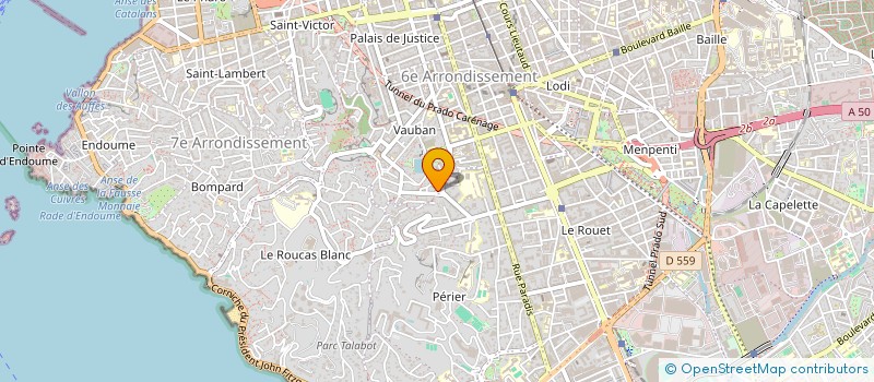 localisation de l'entreprise VERONIQUE-COIFFURE à MARSEILLE