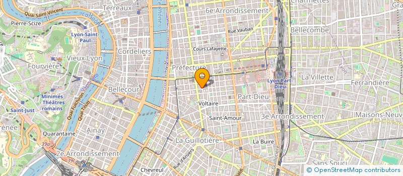 localisation de l'entreprise VERONIQUE DE SOULTRAIT OUVRAGE POUR DAME à LYON