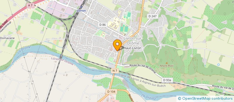 localisation de l'entreprise VERONIQUE DESPLANCHE, NOTAIRE  LIVRON-SUR-DROME