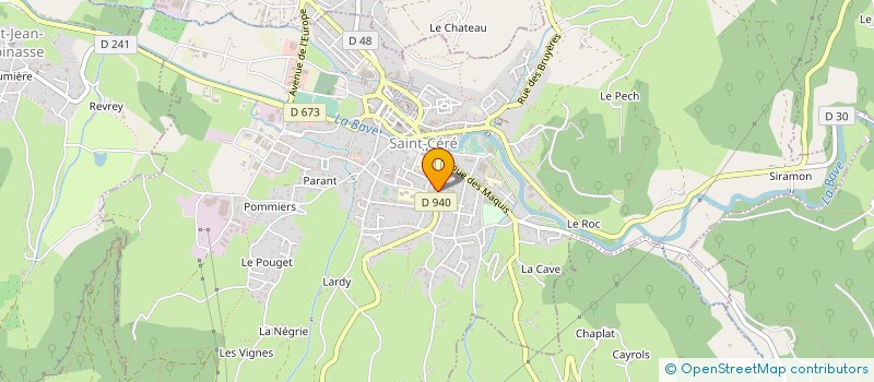 localisation de l'entreprise VERONIQUE ESTHETIQUE SARL à SAINT-CERE