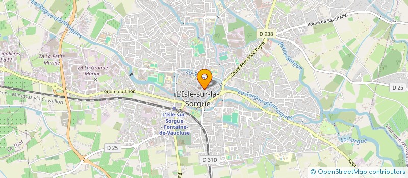 localisation de l'entreprise VERONIQUE EURL  L'ISLE-SUR-LA-SORGUE