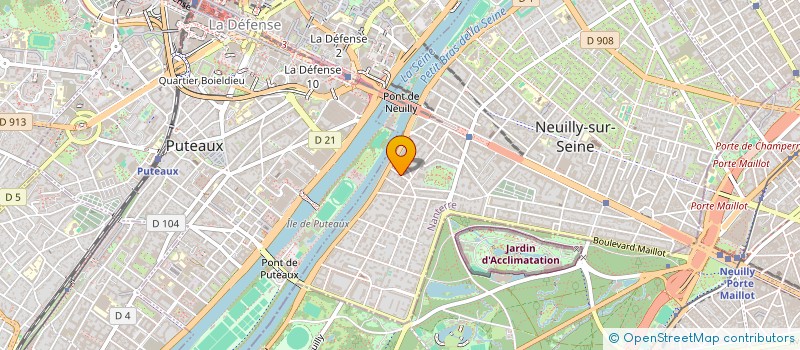 localisation de l'entreprise VERONIQUE GEORG SASU à NEUILLY-SUR-SEINE