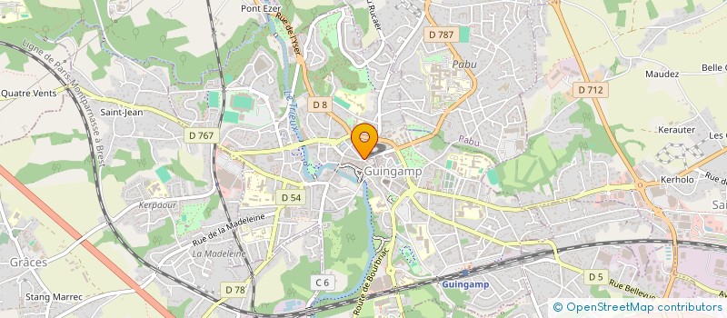 localisation de l'entreprise VERONIQUE HENRY  GUINGAMP