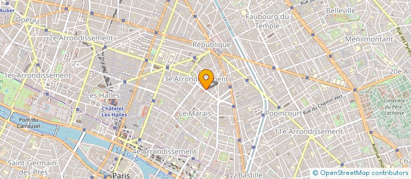 localisation de l'entreprise VEROT BRETAGNE à PARIS