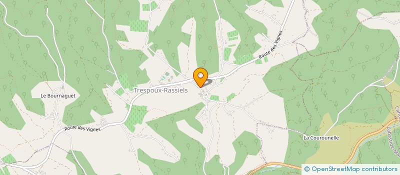 localisation de l'entreprise VEROUDOU  TRESPOUX-RASSIELS