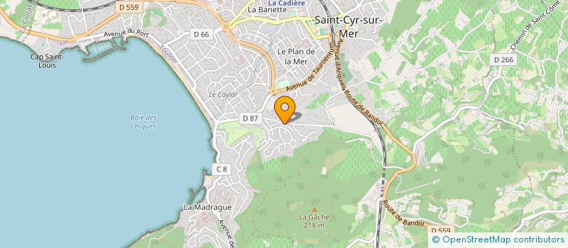 localisation de l'entreprise VERPA à SAINT-CYR-SUR-MER