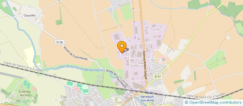 localisation de l'entreprise VERPAIN  VERNEUIL D'AVRE ET D'ITON