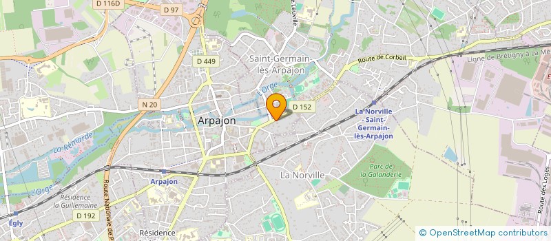 localisation de l'entreprise VERPAL AUTO à ARPAJON