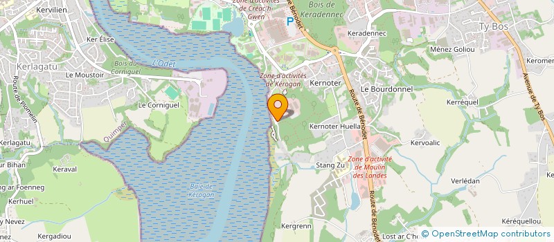 localisation de l'entreprise VERPLANTE  QUIMPER