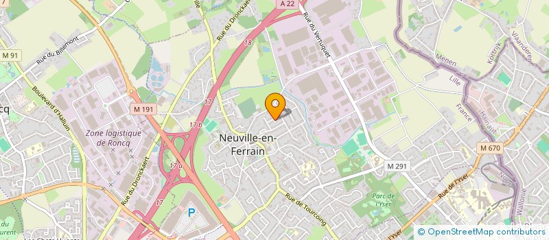 localisation de l'entreprise VERQUIN LA MARLIERE à NEUVILLE-EN-FERRAIN