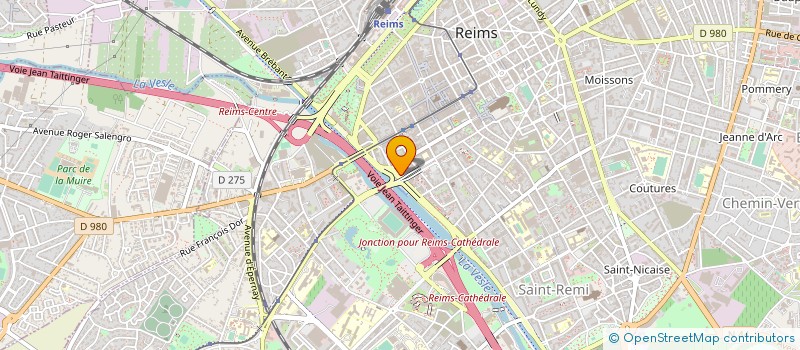 localisation de l'entreprise VERQUIN REIMS CANAL SNC  REIMS