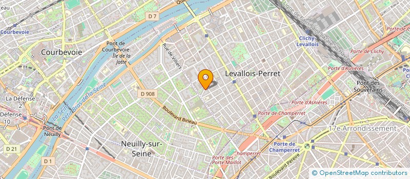 localisation de l'entreprise VERR'IN à LEVALLOIS-PERRET