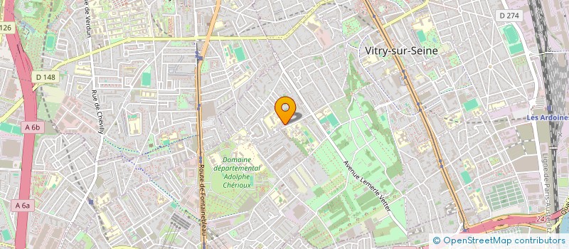 localisation de l'entreprise VERRALU à VITRY-SUR-SEINE