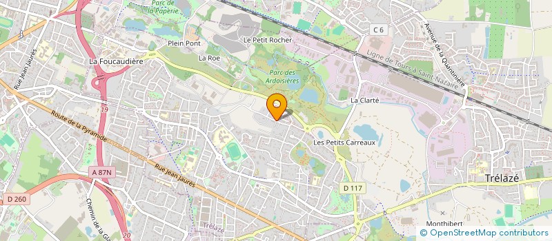 localisation de l'entreprise VERRALU SAS à TRELAZE