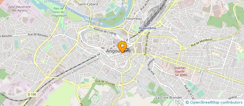 localisation de l'entreprise VERRAZANO à ANGOULEME