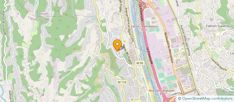 localisation de l'entreprise VERRE ALUMINIUM SERVICE  SAINT-LAURENT-DU-VAR