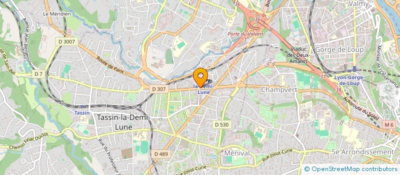 localisation de l'entreprise VERRE & BLANC  TASSIN-LA-DEMI-LUNE